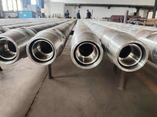 114 มิลลิเมตร กว้าง Joint Double Wall Drill Pipe สแตนเลส 4 1/2 นิ้ว